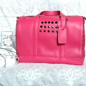 Small, Preston & York, Pink, Leather, Pet Carrier